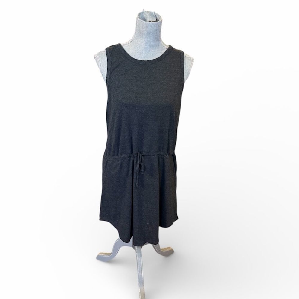 Elegant gunmetal gray Sleeveless Dress L NWT (5025D)